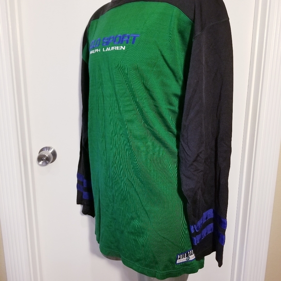 Polo sport ralph lauren multicolor embroidered letters man large stadium crew - Picture 10 of 13